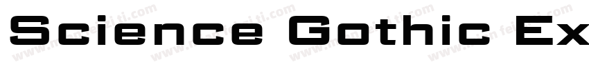 Science Gothic ExtraBold Exp字体转换